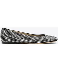 Loewe - Toy Crystal-Embellished Ballet Flats - Lyst