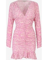 Isabel Marant - Lara V-Neck Floral Mini Dress - Lyst
