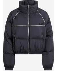 Miu Miu - Zip-Up Puffer Jacket - Lyst