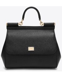 Dolce & Gabbana - Large Sicily Leather Shoulder Bag - Lyst