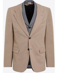 Comme des Garçons - Single-Breasted Layered Wool Blazer - Lyst