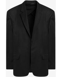 Balenciaga - Single-Breasted Wool Jacket - Lyst