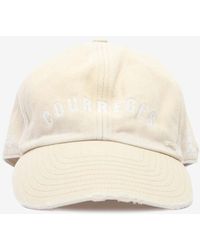 Courreges - Logo Embroidered Distressed Baseball Cap - Lyst