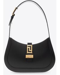 Versace - Small Greca Goddess Leather Hobo Bag - Lyst