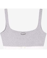 Entire studios - Logo-Refined Cropped Top - Lyst