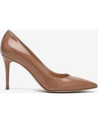 Gianvito Rossi - Gianvito 85 Pointed Toe Leather Pumps - Lyst