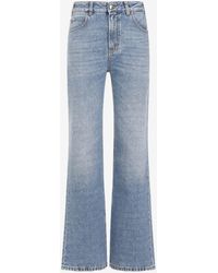 Chloé - Washed-Out Straight-Leg Jeans - Lyst