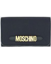 Moschino - Logo Lettering Chain Clutch - Lyst