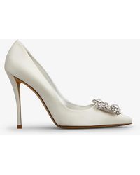 Roger Vivier - 100 Flower Strass Buckle Pumps - Lyst
