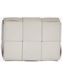 Bottega Veneta - Cassette Mini Leather Crossbody Bag - Lyst