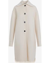 Jil Sander - Double-Breasted Wool Coat - Lyst