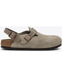 Birkenstock - Tokio Suede Leather Clogs - Lyst