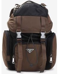 Prada - Triangle Logo Re-Nylon Backpack - Lyst