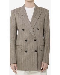 Tagliatore - Double-Breasted Buttoned Blazer - Lyst