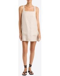 Bondi Born - Delphi Sleeveless Linen Mini Dress - Lyst