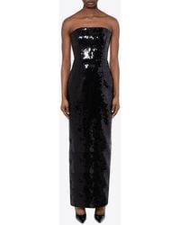 16Arlington - Sequin-Embellished Strapless Gown - Lyst