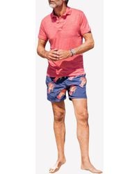 Les Canebiers - All-Over Lobster Print Swim Shorts - Lyst