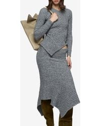 The Attico - Knitted Wrap Sweater - Lyst