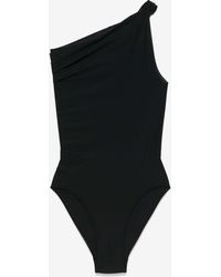 Rick Owens - Twist One-Shoulder One-Piece Swimsuit - Lyst