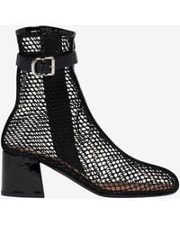Alaïa - 55 Fishnet Ankle Boots - Lyst