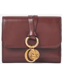 Chloé - Small Alphabet Tri-Fold Leather Wallet - Lyst