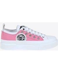 Dolce & Gabbana - Portofino Low-Top Canvas Sneakers - Lyst