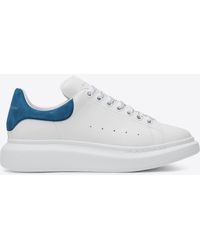 McQueen - Oversized Leather Low-Top Sneakers - Lyst
