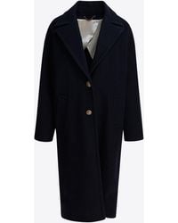 Golden Goose - Single-Breasted Wool Blend Coat - Lyst