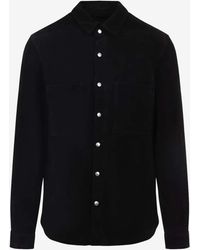 Rick Owens - Suede Leather Outer Shirt - Lyst