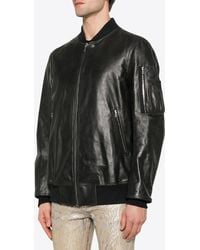 Rick Owens - Classic Flight Leather Bomber Jacket - Lyst