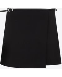 Givenchy - Voyou Mini Wrap Skirt - Lyst