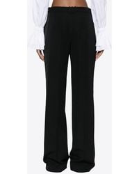 Balmain - Tailored Grain De Poudre Wool Pants - Lyst