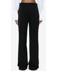 Balmain - Tailored Grain De Poudre Wool Pants - Lyst