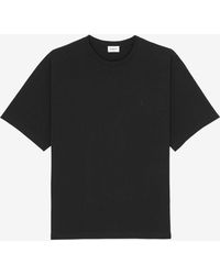 Saint Laurent - Cassandre Embroidered Oversized T-Shirt - Lyst