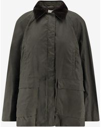 TOTEME - Country Wool Jacket With Elbow Patch - Lyst