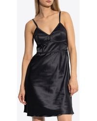 adidas Originals - Sleeveless Satin Mini Dress - Lyst