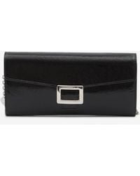 Roger Vivier - Belle Vivier Patent Leather Chain Clutch - Lyst