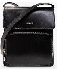Versace - Leather Crossbody Bag - Lyst