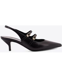 Celine Double Strap Flat Shoes in Pink | Lyst