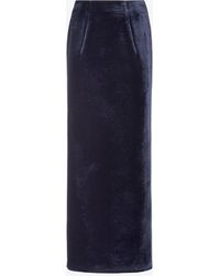 Fendi - Maxi Velvet Pencil Skirt - Lyst