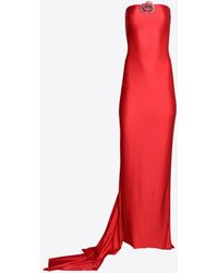 Guiseppe Di Morabito - Strapless Floral Pin Gown - Lyst