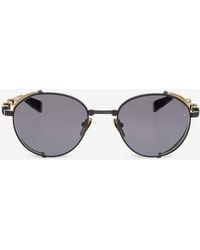 Balmain - Brigade 1 Round Sunglasses - Lyst