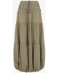 Co. - Gathered Midi Bubble Skirt - Lyst