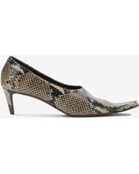 KHAITE - Marlene 50 Python Print Leather Pumps - Lyst