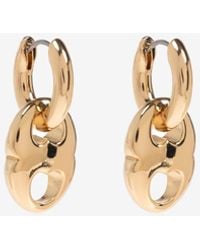 Tory Burch - Small Gemini Hoop Earrings - Lyst
