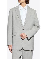 Loewe - Single-Breasted Wool Blazer - Lyst