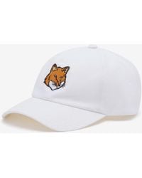 Maison Kitsuné - Embroidered-Fox Baseball Caps - Lyst