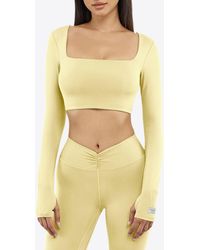 THE GIVING MOVEMENT x YOOX - Square-Neck Cropped Top - Lyst