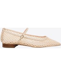 Andrea Wazen - Julie Square-Toe Ballet Flats - Lyst