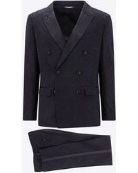 Dolce & Gabbana - Wool Jacquard Double-Breasted Suit - Lyst